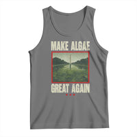 Make Algae Great Again Funny DC Slamp Slime Parody Tank Top Washington Monument Reflecting Pool Vintage Photo