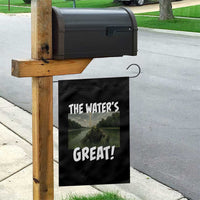 The Water is Great Swamp Monster Reflecting Pool Garden Flag Funny Washington DC Algae Creature Meme