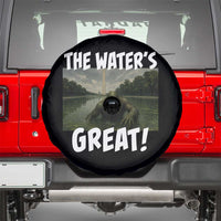 The Water is Great Swamp Monster Reflecting Pool Spare Tire Cover Funny Washington DC Algae Creature Meme