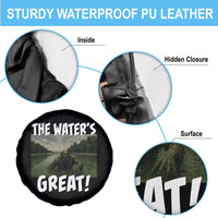 The Water is Great Swamp Monster Reflecting Pool Spare Tire Cover Funny Washington DC Algae Creature Meme