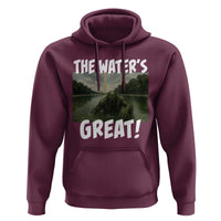 The Water is Great Swamp Monster Reflecting Pool Hoodie Funny Washington DC Algae Creature Meme