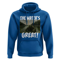 The Water is Great Swamp Monster Reflecting Pool Hoodie Funny Washington DC Algae Creature Meme