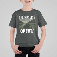 The Water is Great Swamp Monster Reflecting Pool T Shirt For Kid Funny Washington DC Algae Creature Meme