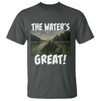 The Water is Great Swamp Monster Reflecting Pool T Shirt Funny Washington DC Algae Creature Meme