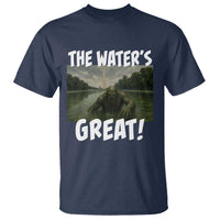 The Water is Great Swamp Monster Reflecting Pool T Shirt Funny Washington DC Algae Creature Meme