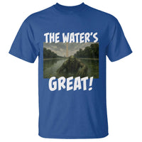The Water is Great Swamp Monster Reflecting Pool T Shirt Funny Washington DC Algae Creature Meme