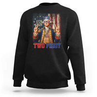 Two Fiddy George Washington Peace Signs Sweatshirt Funny Semiquincentennial Hip Hop Style President