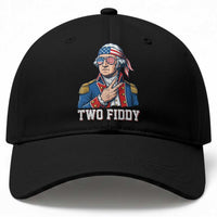 Two Fiddy George Washington Bandana Baseball Cap Funny Cool Sunglasses American Flag Headband Peace Sign Patriotic