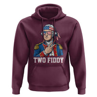 Two Fiddy George Washington Bandana Hoodie Funny Cool Sunglasses American Flag Headband Peace Sign Patriotic