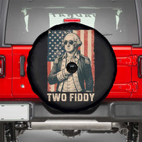 Two Fiddy Vintage George Washington Spare Tire Cover Funny Sunglasses Peace Sign Retro American Flag Semiquincentennial