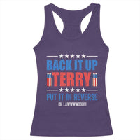 Back It Up Terry Put It In Reverse Oh Lawd Racerback Tank Top Funny 4th of July Fireworks Patriotic