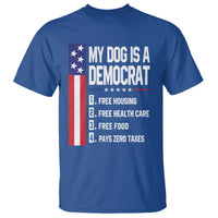My Dog Is A Democrat Funny Conservative Humor T Shirt Dog Owner Joke Political Satire