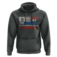 My Dog Is A Democrat American Paw Flag Patriotic Hoodie Just Lays Around Expects To Be Fed Conservative Humor Dog Owner