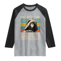 Funny I Knew It Im Surrounded by Axxholes Sci-fi Parody Raglan Shirt Retro Sunset Space Vintage 1980s Movie Quote Inspo Meme