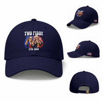 Two Fiddy Founding Fathers 1776 to 2026 Baseball Cap Funny Benjamin Franklin and George Washington American Flag Semiquincentennial
