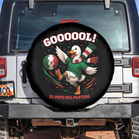 Funny Merlin the Duck Mexico Soccer Supporter Spare Tire Cover El Pato Del Partido Goooool Football Fans
