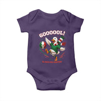 Funny Merlin the Duck Mexico Soccer Supporter Baby Onesie El Pato Del Partido Goooool Football Fans