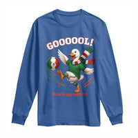 Funny Merlin the Duck Mexico Soccer Supporter Long Sleeve Shirt El Pato Del Partido Goooool Football Fans