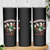 Funny Merlin the Duck Mexico Soccer Supporter Skinny Tumbler El Pato Del Partido Goooool Football Fans
