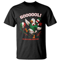 Funny Merlin the Duck Mexico Soccer Supporter T Shirt El Pato Del Partido Goooool Football Fans