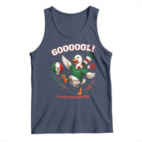 Funny Merlin the Duck Mexico Soccer Supporter Tank Top El Pato Del Partido Goooool Football Fans