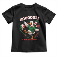 Funny Merlin the Duck Mexico Soccer Supporter Toddler T Shirt El Pato Del Partido Goooool Football Fans