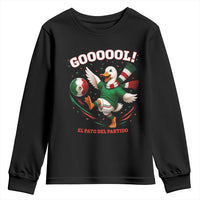 Funny Merlin the Duck Mexico Soccer Supporter Youth Sweatshirt El Pato Del Partido Goooool Football Fans