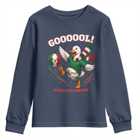 Funny Merlin the Duck Mexico Soccer Supporter Youth Sweatshirt El Pato Del Partido Goooool Football Fans