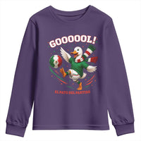 Funny Merlin the Duck Mexico Soccer Supporter Youth Sweatshirt El Pato Del Partido Goooool Football Fans