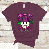 Halloween T Shirt Spooky Vibe Retro Spooky Boo Gothic Halloween Costume T-Shirt for Halloween lovers, Spooky Season Shirt, Ghosts - Wonder Print Shop