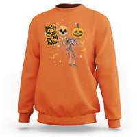 Halloween Sweatshirt Spooky Boo Dancing Skeleton Skull Scary Pumpkin Halloween T-Shirt for Halloween lovers, Spooky Season Shirt, Ghosts - Wonder Print Shop