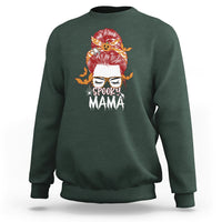 Halloween Sweatshirt Spooky Mama Halloween Ghost Witchy Spooky Mom Messy Bun T-Shirt for Mom Women, Shirt for Halloween lovers, Spooky Season - Wonder Print Shop