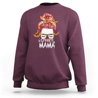Halloween Sweatshirt Spooky Mama Halloween Ghost Witchy Spooky Mom Messy Bun T-Shirt for Mom Women, Shirt for Halloween lovers, Spooky Season - Wonder Print Shop