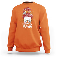 Halloween Sweatshirt Spooky Mama Halloween Ghost Witchy Spooky Mom Messy Bun T-Shirt for Mom Women, Shirt for Halloween lovers, Spooky Season - Wonder Print Shop