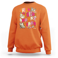 Halloween Sweatshirt Thick Thighs Spooky Vibe Retro Groovy Witchy Halloween Costume T-Shirt for Halloween lovers, Spooky Season - Wonder Print Shop