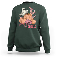 Halloween Sweatshirt Let's Go Ghouls Halloween Costume Retro Rodeo Halloween Cowgirl T-Shirt for Halloween lovers, Spooky Season - Wonder Print Shop