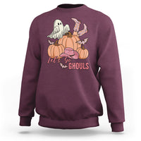 Halloween Sweatshirt Let's Go Ghouls Halloween Costume Retro Rodeo Halloween Cowgirl T-Shirt for Halloween lovers, Spooky Season - Wonder Print Shop