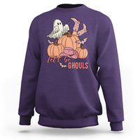 Halloween Sweatshirt Let's Go Ghouls Halloween Costume Retro Rodeo Halloween Cowgirl T-Shirt for Halloween lovers, Spooky Season - Wonder Print Shop
