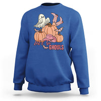 Halloween Sweatshirt Let's Go Ghouls Halloween Costume Retro Rodeo Halloween Cowgirl T-Shirt for Halloween lovers, Spooky Season - Wonder Print Shop
