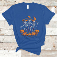 Halloween T Shirt Dancing Skeletons Dance Challenge Scary Pumpkin Spooky Halloween T-Shirt for Halloween lovers, Spooky Season - Wonder Print Shop