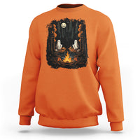Halloween Sweatshirt Cute Boo Spooky Ghost Camping In The Forest Gothic Halloween T-Shirt for Halloween lovers, Spooky Season Shirt, Ghosts - Wonder Print Shop