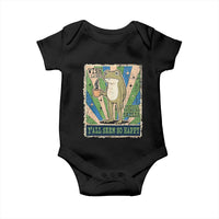 Vintage Frog Drinking Coffee Sarcastic Meme Baby Onesie Wish I Lacked Critical Thinking Skills You All Seem So Happy