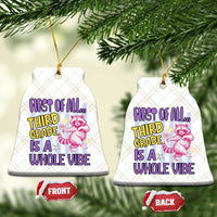 Cute Raccoon 3rd Grade Student Teacher Preppy Style Ceramic Ornament First of All Third Grade Is A Whole Vibe Back To School