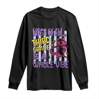 Cute Raccoon 3rd Grade Student Teacher Preppy Style Long Sleeve Shirt First of All Third Grade Is A Whole Vibe Back To School