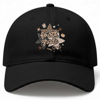 Fourth Grade Leopard Checkered Star Coquette Baseball Cap Cute 4th Grade Girl Back to School Gift