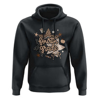 Fourth Grade Leopard Checkered Star Coquette Hoodie Cute 4th Grade Girl Back to School Gift