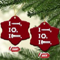 Funny Handyman Mechanic Adult Humor Ceramic Ornament I Screw I Nut I Bolt Rebus Hardware Innuendo Offensive Joke