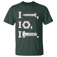Funny Handyman Mechanic Adult Humor T Shirt I Screw I Nut I Bolt Rebus Hardware Innuendo Offensive Joke