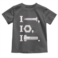 Funny Handyman Mechanic Adult Humor Toddler T Shirt I Screw I Nut I Bolt Rebus Hardware Innuendo Offensive Joke