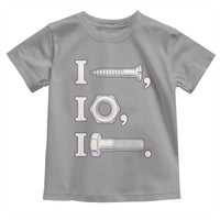 Funny Handyman Mechanic Adult Humor Toddler T Shirt I Screw I Nut I Bolt Rebus Hardware Innuendo Offensive Joke